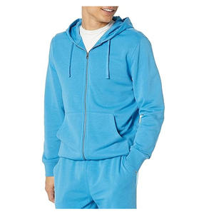 Sweat-shirts pour hommes en coton 100% French Terry, effet délavé, motif uni, col à capuche, impression de logo personnalisée, service OEM - Product Image 1