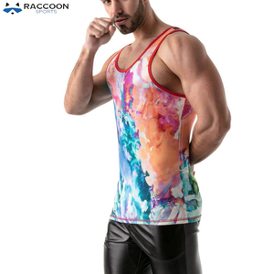 Camiseta Deportiva sin Mangas para Hombre, Sublimada, de Alta Calidad, Transpirable, de Secado Rápido, de Algodón y Poliéster, para Gimnasio - Product Image 4