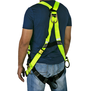 Harnais de sécurité complet à cinq points, résistant et durable, en polyester, pour la protection contre les chutes, harnais de sécurité personnel pour tout le corps - Product Image 3