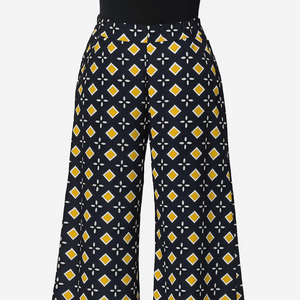 Venta caliente señoras de cintura alta Casual Formal Oficina pantalones de pierna ancha para mujer Palazzo pantalones de pierna ancha personalizados - Product Image 1