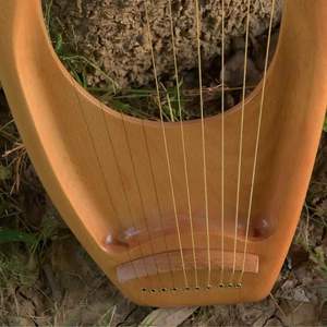 Lyre pentatonique 10 cordes (harpe) faite à la main en bois de hêtre avec sac de transport Clé de réglage incluse - Product Image 2