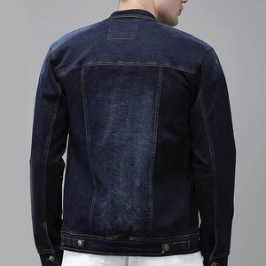 Men's and Unisex Stand Collar Winter <b>Denim</b> <b>Jacket</b> New Design Long Sleeve 100% Cotton Street Style High Quality Customizable - Product Image 6