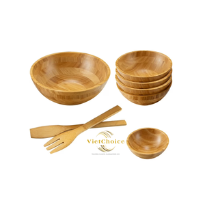 Bol en bambou de qualité supérieure à bas prix Bol en bambou jetable écologique Produits durables personnalisés fabriqués au Vietnam par VietChoice - Product Image 2