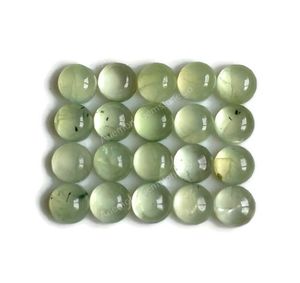 Cabujones redondos de Prehnita Natural 100% de calidad superior, joyería genuina suelta, gemas y piedras a precios al por mayor, OEM a granel - Product Image 2