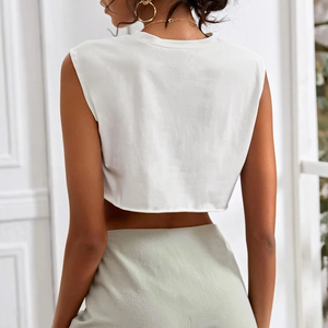 Nuevo estilo de moda Crop Tank Top para mujeres Precio al por mayor Nuevas llegadas Mujeres Venta caliente Gimnasio Fitness Wear Uso al aire libre - Product Image 6