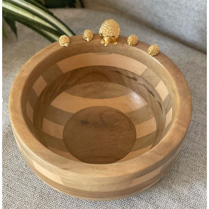 Handcrafted Natural Wood Serving <b>Bowl</b> Unique Carving Modern Eco-Friendly <b>Wooden</b> <b>Salad</b> <b>Bowl</b> for Home Decor And Weddings - Product Image 3