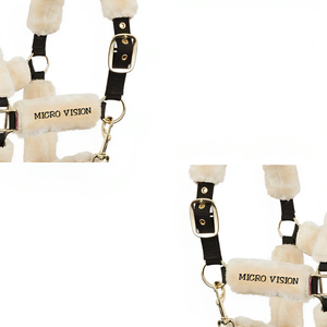 2024 nouvelle arrivée équipement d'équitation, en peau de mouton cheval nylon breakaway licous entièrement face fausse fourrure, cheval tack nylon licous - Product Image 6