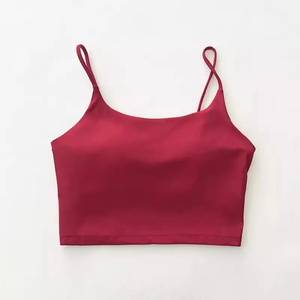 Sensation nue sans couture soutien-gorge de sport simple soutien élevé grande taille haut d'entraînement course Gym Pilates Yoga respirant avant - Product Image 2