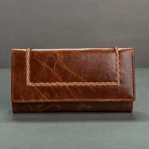 Genuine Leather Stylish <b>Wallet</b> Clutch Multi Card Holder Purse Clutch Credit Card <b>Wallet</b> Recycled Leather Clutch For Women's Use - Product Image 2
