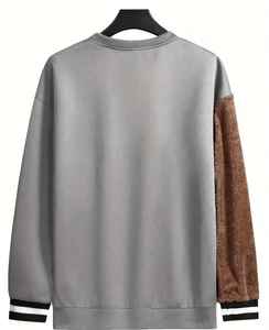 Sweat-shirt d'hiver pour homme ultra doux et personnalisable, en polyester/coton, respirant, imperméable, doublé, tissu 380g - Product Image 3