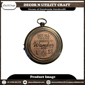 Brújula Náutica Antigua de Latón Personalizada con Grabado de Logotipo, Regalo para Entusiastas de la Navegación, Suministro al por Mayor - Product Image 5