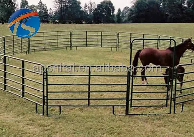 Yüksek kaliteli galvanizli ağır metal hayvancılık çiftlik çiti panel corral panelleri satış için hayvancılık at çit