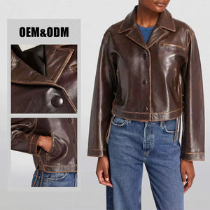 Ropa de calle Moda Mujer Ropa de cuero Ropa de mujer Chaqueta Chaquetas de talla grande Ropa de mujer - Product Image 5