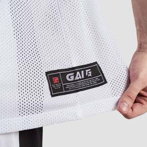 เสื้อยืดเบสบอลสำหรับออกกำลังกาย ผลิตจากผ้าโพลีเอสเตอร์ถัก 100% สีขาว - Product Image 6