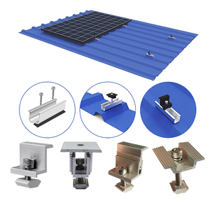 Bán buôn năng lượng mặt trời bên trong kẹp Kit nhôm năng lượng mặt trời đường ray hồ sơ kẹp mái gắn PV bảng điều khiển năng lượng mặt trời gắn khung hệ thống - Product Image 2