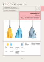 Mopa Húmeda de Microfibra 150 Grs. BLANCO/AZUL (caja de 24 piezas) ALTA CALIDAD Y LARGA DURACIÓN