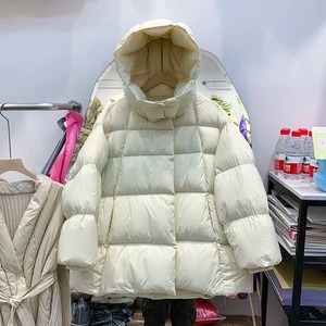 Nueva moda para mujer, chaqueta acolchada con cuello levantado, abrigo de pato blanco recatado, ropa de abrigo transpirable, técnica estampada, invierno cálido para mujer - Product Image 5