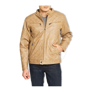 Men's <b>Faux</b> <b>Leather</b> <b>Jackets</b>, Trendy Designs with Low MOQ for Apparel Retailers - Product Image 4