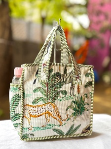 กระเป๋าโท้ทผ้าฝ้ายลายควิลท์คุณภาพดีที่สุด ปี 2025 สำหรับผู้หญิง สินค้าฤดูร้อน กระเป๋าสะพายไหล่ผู้หญิงลายควิลท์ กระเป๋าช้อปปิ้ง - Product Image 6