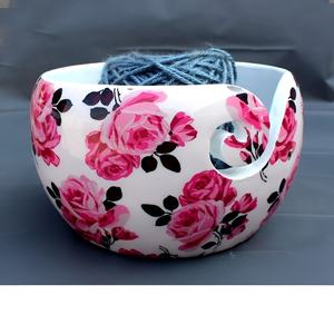 Bol de rangement en fil de bambou élégant pour tricoter Crochet maison couture porte-bol en fil de résine - Product Image 3