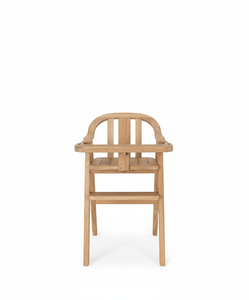 Chaise haute pour bébé en teck de qualité supérieure 3 en 1 Chaise d'alimentation réglable avec ceinture de sécurité - Product Image 5