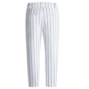 Pantalones de béisbol para hombre, cintura elástica con rayas blancas, ajuste regular, poliéster, transpirables, ropa para todas las estaciones - Product Image 2