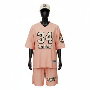 Ensemble court en mesh pour homme, haute qualité, tissu mesh sport 230 GSM, couleur pêche douce, logo personnalisé par sublimation pour ensemble homme - Product Image 6