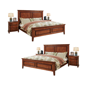 Cama de matrimonio de madera de diseño europeo antiguo para muebles de dormitorio, juego de cama de madera de teca, Exportación súper cómoda a Europa - Product Image 1