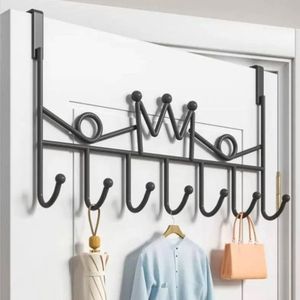 Metal Door Hanger For Hanging <b>Towels</b> And Accessories Perfect For <b>Bathroom</b> And Bedroom Walls - Product Image 2