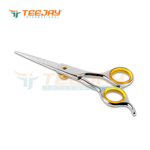 Custom Logo Professional <b>Barber</b> Scissors High Hardness Straight Hair Dressing Shears Stainless Steel <b>Blade</b> Right-Handed Long - Product Image 3