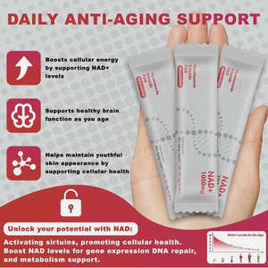 Suplemento NAD para Adultos en Oferta, 1000 mg de Nicotinamida Ribósido, Resveratrol, PQQ, Aumenta los Niveles de NAD+, Barritas Líquidas Antienvejecimiento, Iluminador de la Piel - Product Image 6