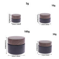 Emballage cosmétique, flacons pour soins de la peau, contenants cosmétiques en verre, 4 oz, 2 oz, 1 oz, flacon pour crème pour le visage, pots en verre avec couvercles