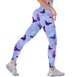 Leggings de yoga imprimés doux, confortables et respirants 2024, avec logo personnalisé à la taille, pour entraînement en extérieur et en salle de sport, prix de gros en promotion - Product Image 4