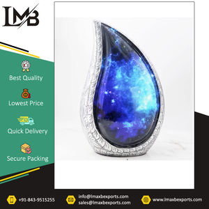 Gran venta de suministros funerarios de primera calidad, urna para cenizas conmemorativas, urnas de cremación en forma de lágrima con acabado personalizado para compradores a granel - Product Image 4