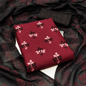 Conjunto de Fiesta Tradicional Indio de 3 Piezas de Salwar Kameez de Seda y Algodón Bordado para Mujer, Sin Costuras, con Dupatta, Conjunto Estampado - Product Image 3