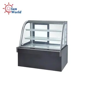 Commercial floor standing cake showcase refrigerated deli case