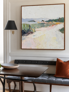 Hand Painted Oil <b>Canvas</b> Landscape Painting Impressionist Style <b>Framed</b> Artwork Indoor Decor - Product Image 2