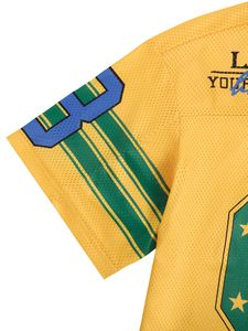 Camiseta de fútbol americano de manga corta personalizada para hombre, bordado, nombre y número de vaqueros, característica transpirable - Product Image 5