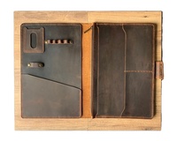 Venta caliente 2025 organizador de cuero de cartera de calidad superior con cremallera tamaño A4 soporte de cuero para documentos cubierta de archivo de cuero para cuaderno