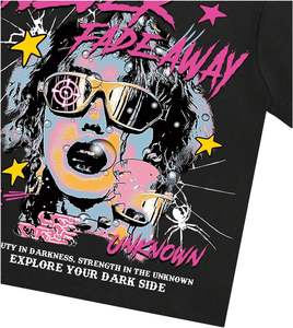 Vêtements de rue T-shirt graphique vintage DTG imprimé personnalisé Vêtements en gros Pakistan Vêtements personnalisés Fabricant de t-shirts - Product Image 4