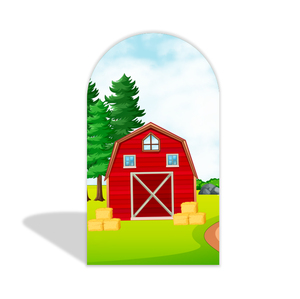 Decorazioni a Tema Fattoria di Vecchio McDonald, Coperture ad Arco Chiara per Pareti, Decorazioni Personalizzate per Baby Shower, Sfondo in Tessuto per Eventi e Feste - Product Image 2