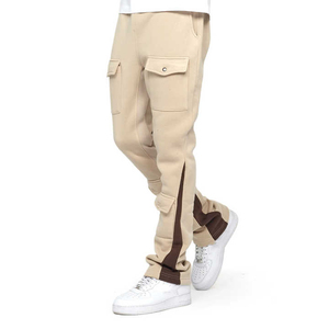 High Quality Oem Custom Logo Flare Pant <b>Elastic</b> Waist Streetwear Jogger <b>Men's</b> Flared Sweatpants Blank Supply <b>Man</b> <b>Trousers</b> - Product Image 3