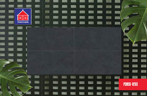 Azulejos de porcelana esmaltada mate antideslizante de alta calidad, azulejos de exterior de porcelana gris oscuro con aspecto de piedra de Vietnam - Product Image 4