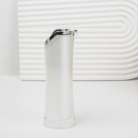 Flacon de lotion en acrylique incliné 30ml 50ml 80ml, conteneur vide pour crème cosmétique, emballage personnalisé, logo OEM