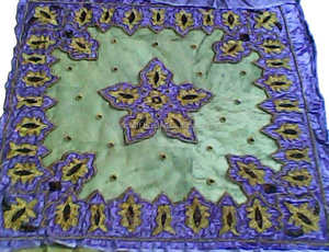 Nappe carrée générique 100x100 cm Couverture de table brodée pour repas, mariages et décoration intérieure - Product Image 5