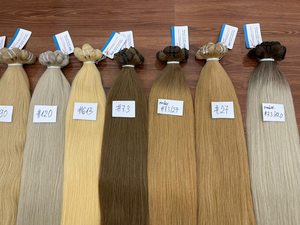 Meilleur fournisseur d'extensions de cheveux naturels ondulés blonds, double trame, tissage machine, cheveux Remy en vrac, pleine longueur, style tissage - Product Image 3