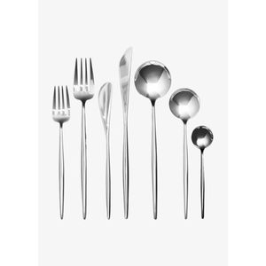 Ensembles de couverts élégants très vendus ensemble de couverts en acier inoxydable plaqué or avec logo personnalisé en gros cuillère couteau fourchette pour buffet - Product Image 2