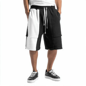 Pantalones Cortos Deportivos Extra Grandes para Hombre, Estilo Urbano, Felpa Gruesa, Cintura con Cordón Ajustable, Holgados, Secado Rápido, Transpirables, de Poliéster/Algodón - Product Image 5