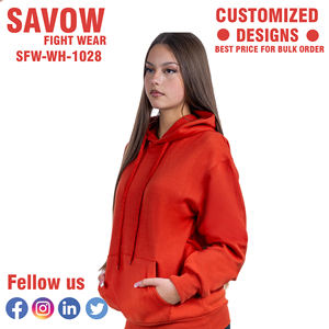 เสื้อสเวตเตอร์คอตตอนโอเวอร์ไซส์สำหรับผู้หญิงเสื้อครอปแบบสวมหัวมีฮู้ดเสื้อแจ็คเก็ตขนแกะแนวสตรีทใส่ไปยิมลำลองฤดูหนาว - Product Image 5