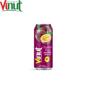 Échantillon gratuit VINUT 490ml Jus de fruit de la passion avec pulpe NFC Boisson tropicale Formule d'usine pour les amateurs de jus de fruits et légumes